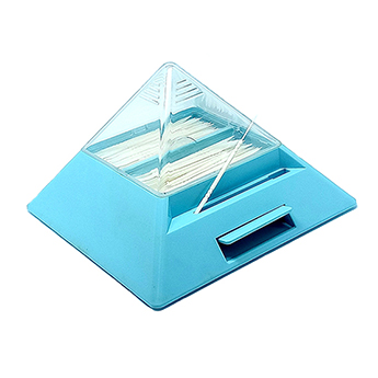 Pyramid shape toothpick dispenser